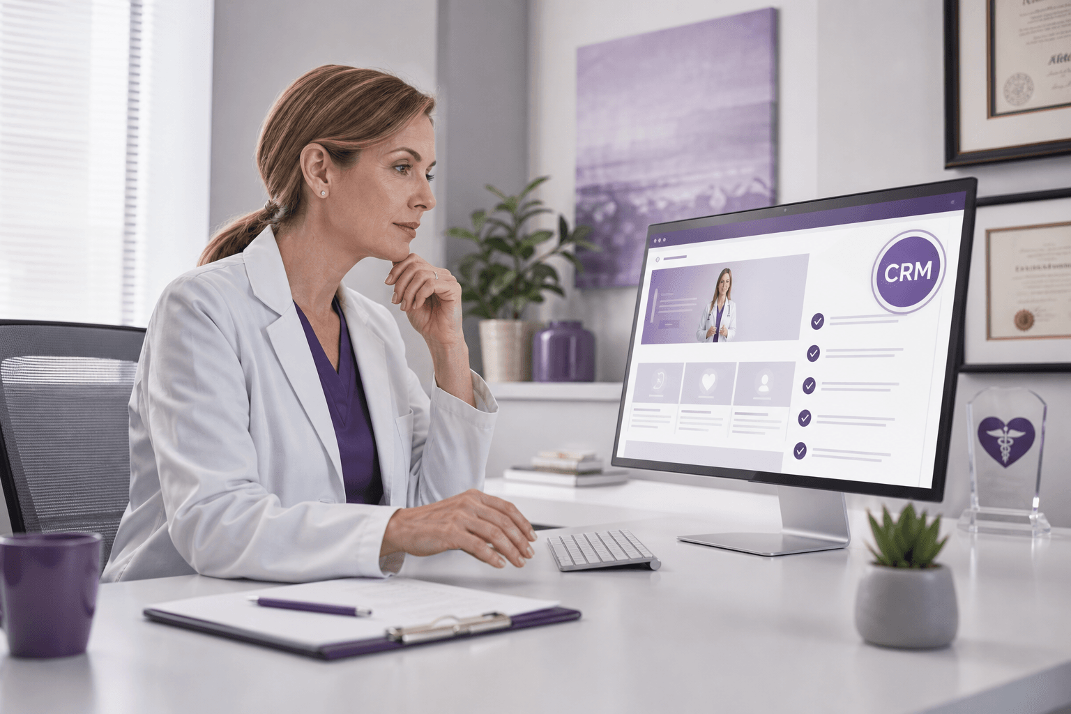 Médico usando Instagram e site institucional de forma complementar