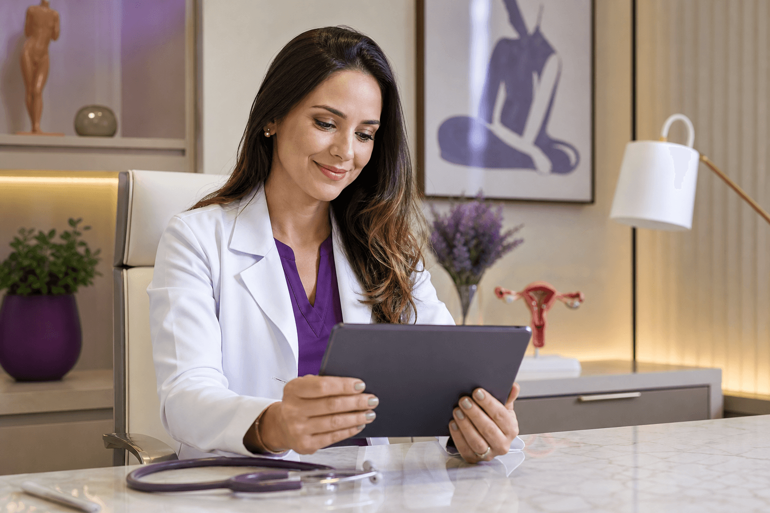 Médico comparando propostas baratas de site e riscos de qualidade